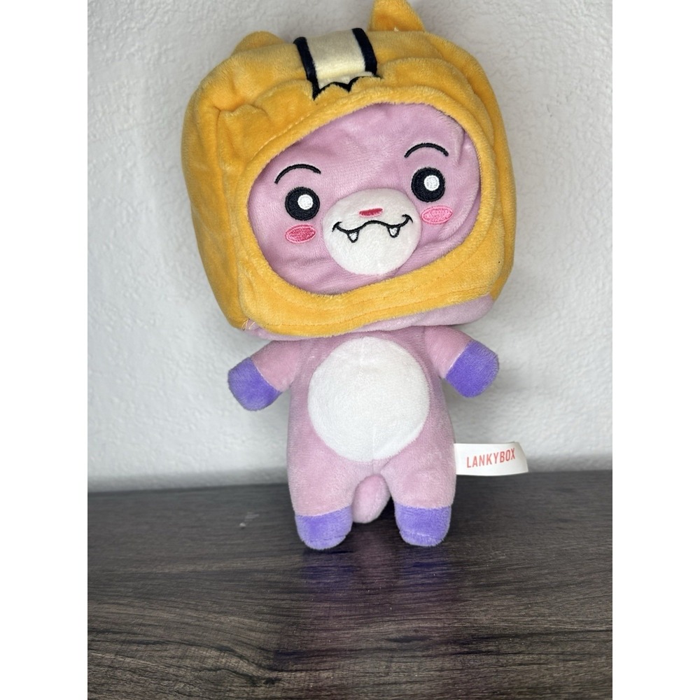 LANKYBOX WORLD FOXY + Helmet Plush Doll Stuffed Animal Toy 8" Monster Plush